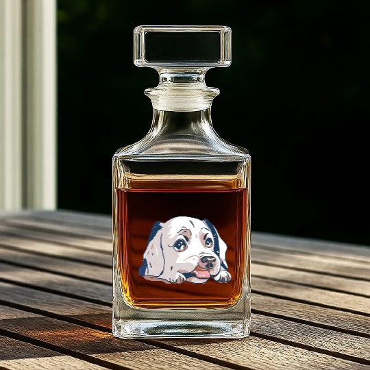 A Cute Puppy Whiskey Decanters