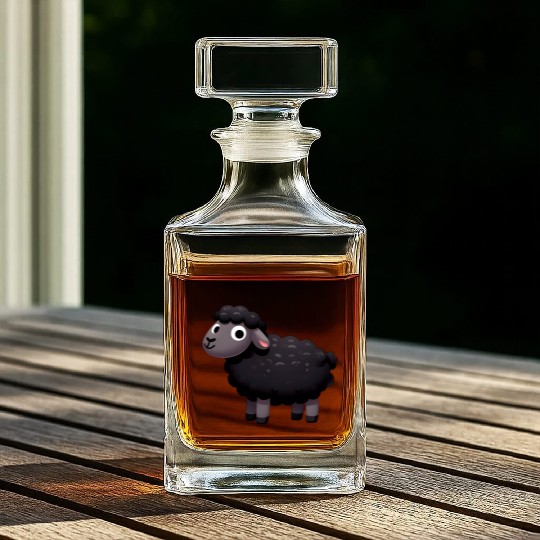 BLACK SHEEP for the Black Sheep of the family! Whiskey Decanters
