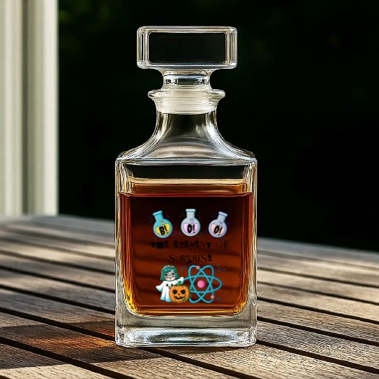 Chemistry Boo The Element Of Surprise Chemist Hall Whiskey Decanters