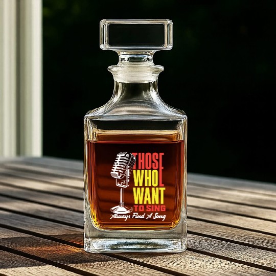 Those Who Want To Sing Always Find A Song Whiskey Decanters