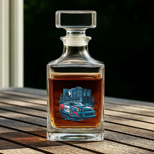 JDM Japan Whiskey Decanters, Street Racing Graphic Whiskey Decanters, Japa