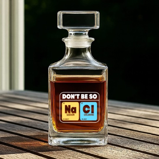 Organic Chemistry Molecular Salt Don't Be So Salty Whiskey Decanters