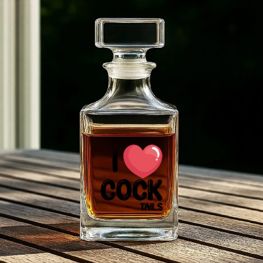 Funny I Love Cocktails 1 Whiskey Decanters