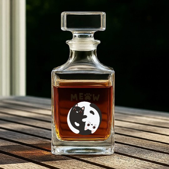 Meow Cat Whiskey Decanters