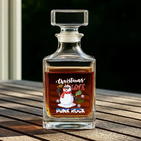 Rocky Christmas: Santa Claus Concert In Punk Rock Whiskey Decanters