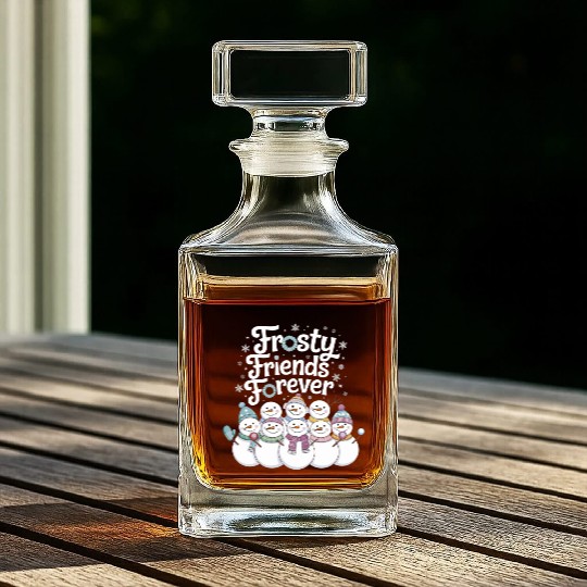 Frosty Friends Forever Whiskey Decanters