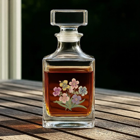 Wildflowers Whiskey Decanters