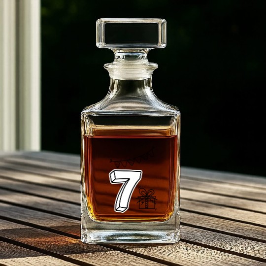 Coloring Whiskey Decanters: Number 7 – Creative Birthday Fun