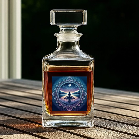 Mandala yoga Whiskey Decanters