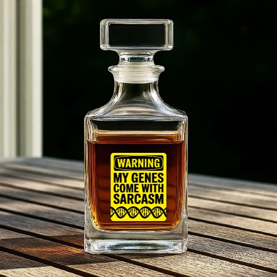 Sarcastic Genealogy DNA Test Genetics Biologist Whiskey Decanters