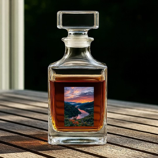 Twilight Riverbend Whiskey Decanters