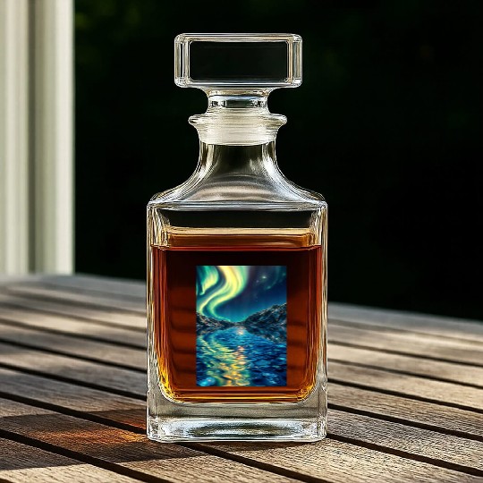 Crystal Lake of Aurora Whiskey Decanters