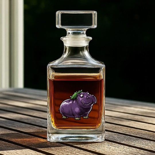 Hip Eggplant Whiskey Decanters