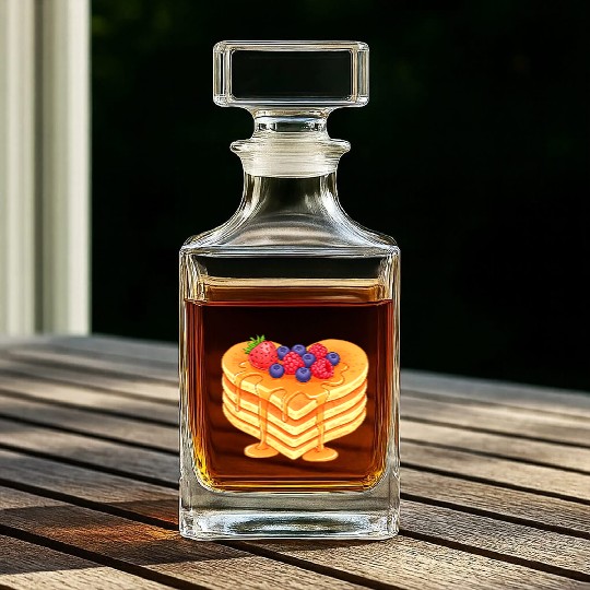 Sweet Berry Pancake Stack Whiskey Decanters