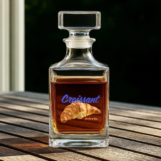 Croissant Lover Whiskey Decanters