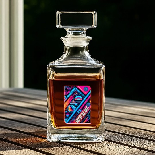 Neon Nostalgia - Vintage vibes Whiskey Decanters