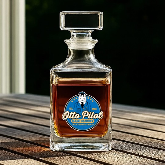 Otto Pilot flight academy Whiskey Decanters