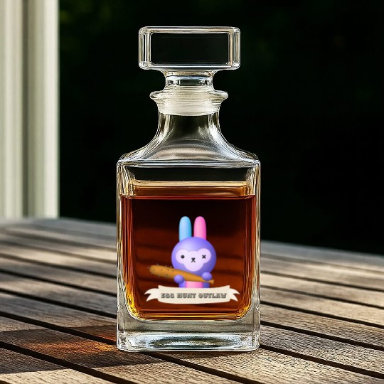 Egg Hunt Outlaw Easter Whiskey Decanters