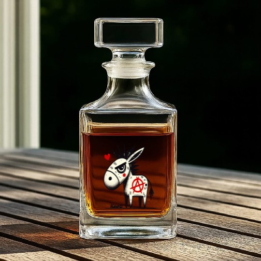 Punk Anarchy Donkey Whiskey Decanters
