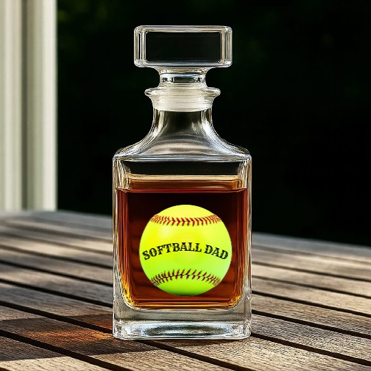 Softball Dad Whiskey Decanters