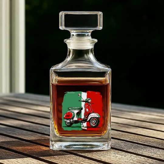 Tricolore - Italian Flag Whiskey Decanters Italian Scooter