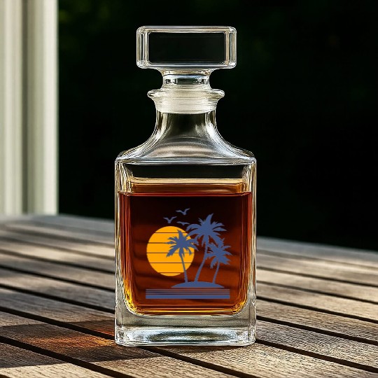 Beach Spring Break 2027 2k27 Summer Matching Group Whiskey Decanters