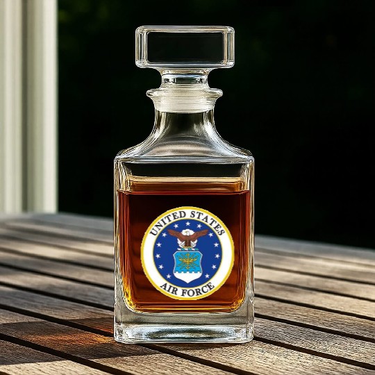 US Air Force 5 Whiskey Decanters