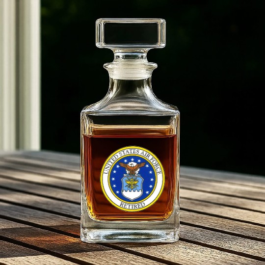 US Air Force 8 Whiskey Decanters