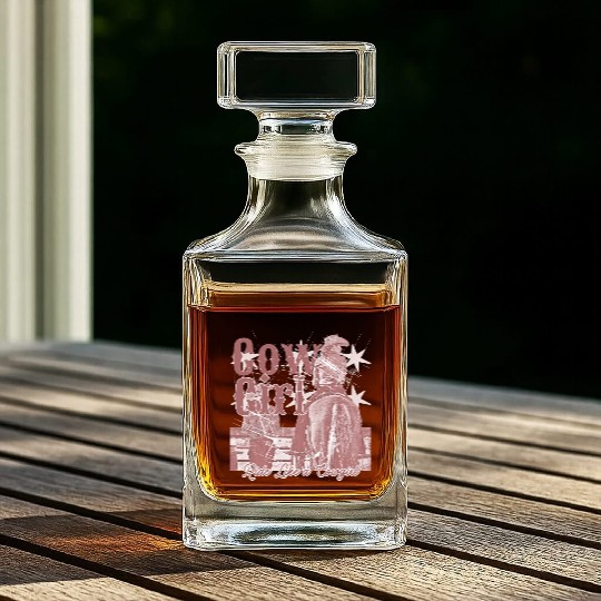 Wild West Cowgirl Whiskey Decanters