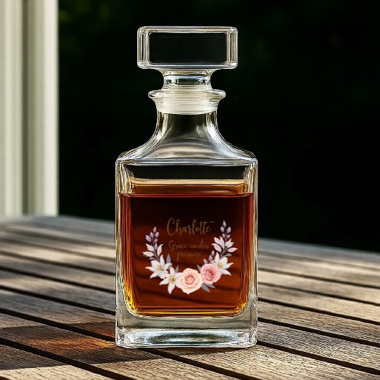 Charlotte, grace under pressure Whiskey Decanters