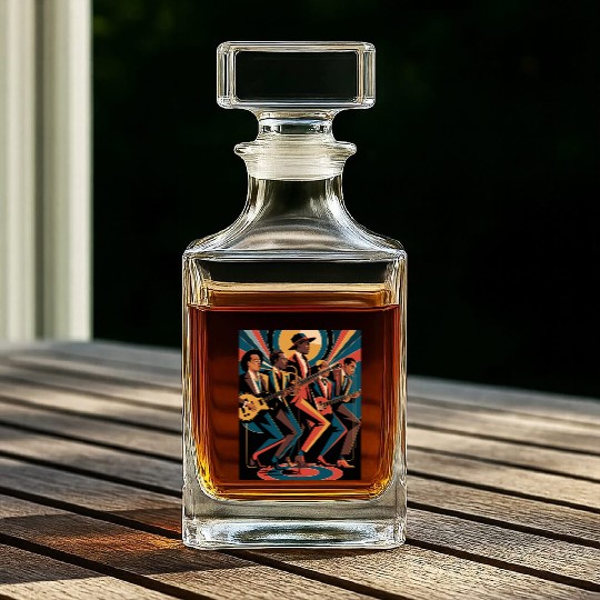 New Orleans Jazz Band art – Elegant New Orleans Ja Whiskey Decanters