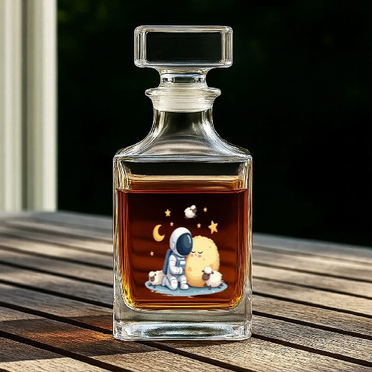 Dreamy Space Nap Whiskey Decanters