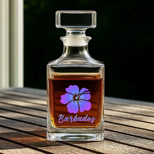 Barbados Hibiscus Whiskey Decanters