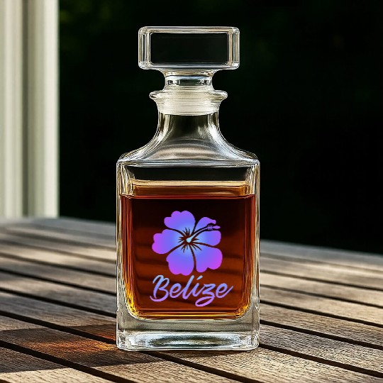 Belize Hibiscus Whiskey Decanters