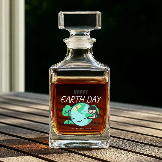 Funny Earth Day Whiskey Decanters – Go Destroy Mars Quote