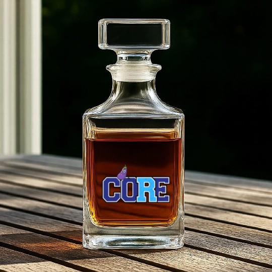 Core and eggplant Whiskey Decanters