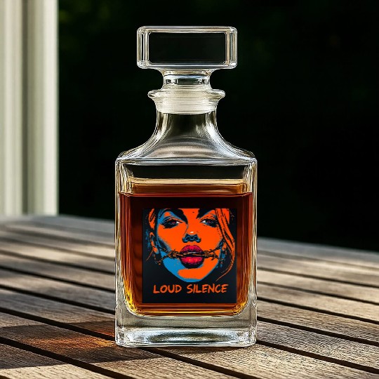 Loud Silence Psychedelic Whiskey Decanters