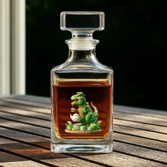 Whiskey Decanters Tea Rex - Thé mignon et amusant Sticker