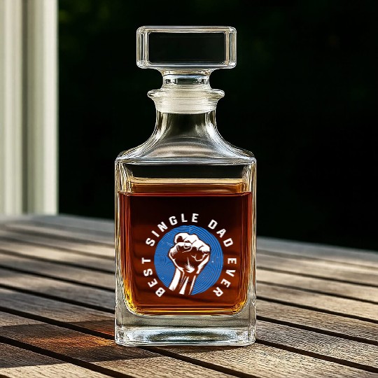 Single Dad Fathers Day Single Parent Whiskey Decanters