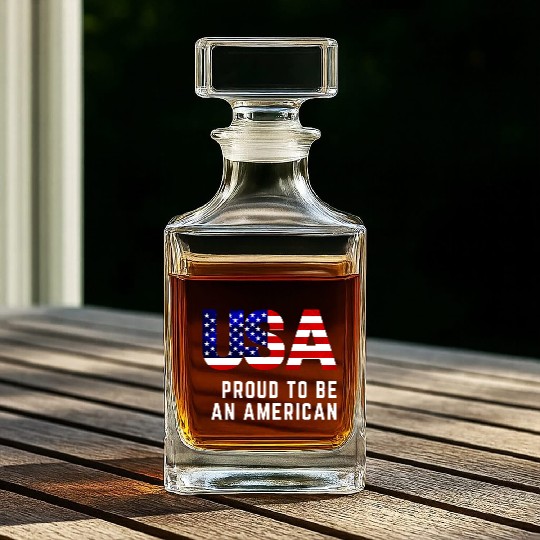 Proud to be an American Whiskey Decanters