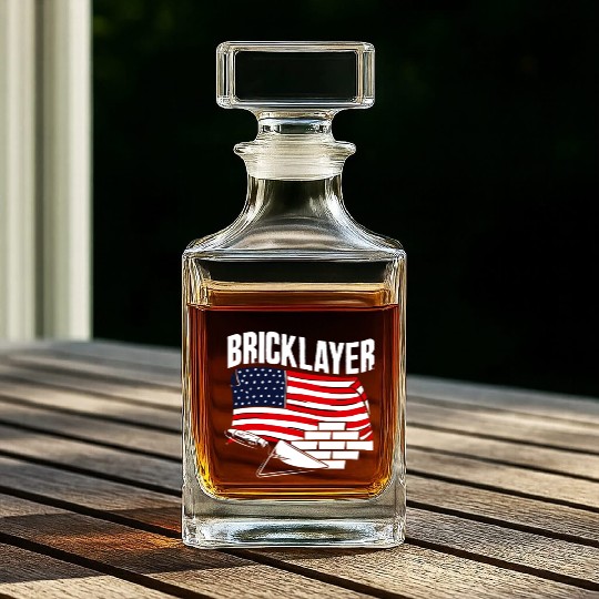 Bricklayer American Pride Craftsmanship Tribute Whiskey Decanters