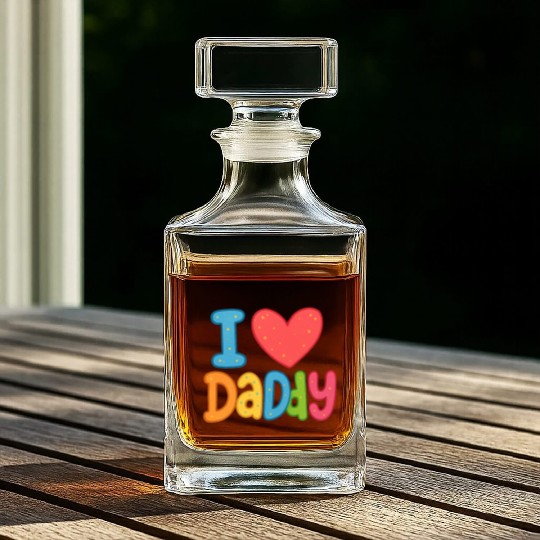 Father's Day gift (I love daddy) Whiskey Decanters