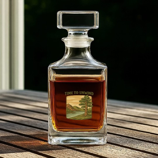 Vintage Nature Landscape – Worth Holding Onto Whiskey Decanters