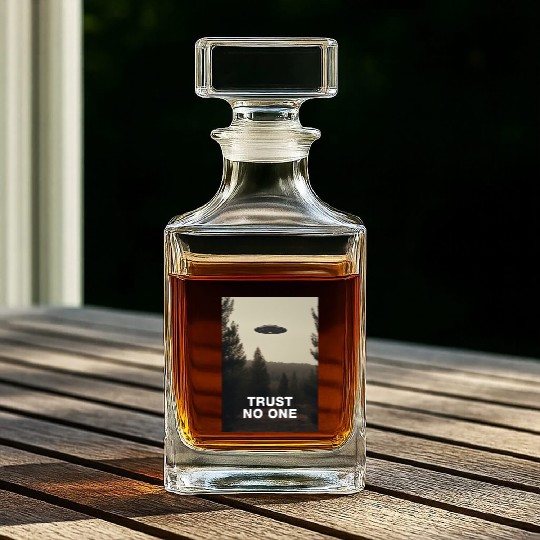 Trust No One/The X-Files poster, S01E24 1994 Whiskey Decanters