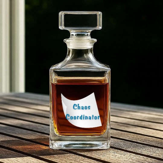 Chaos Coordinator – Funny Teacher Whiskey Decanters