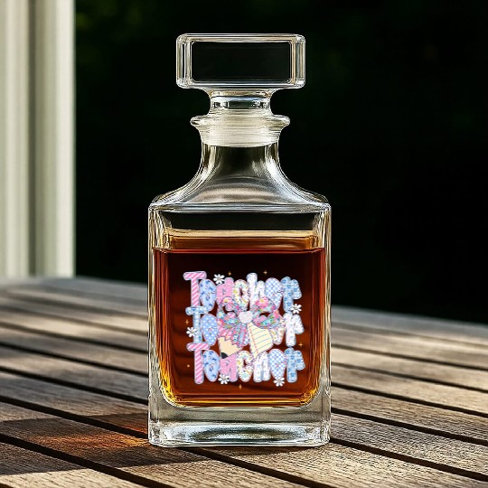 Preppy Teacher Coquette Whiskey Decanters