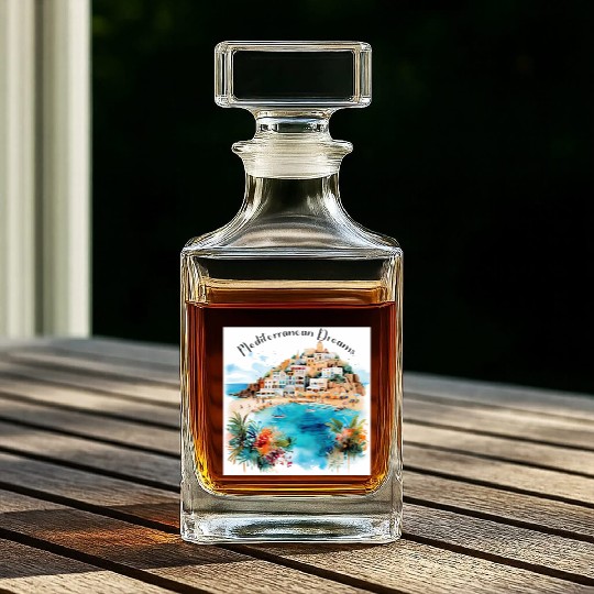 Mediterranean Dreams Whiskey Decanters