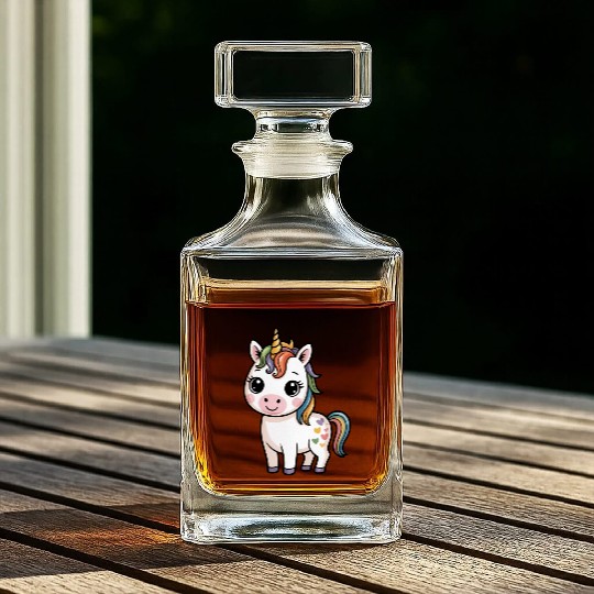 Believe in Magic – Cute Rainbow Unicorn Fantasy Whiskey Decanters
