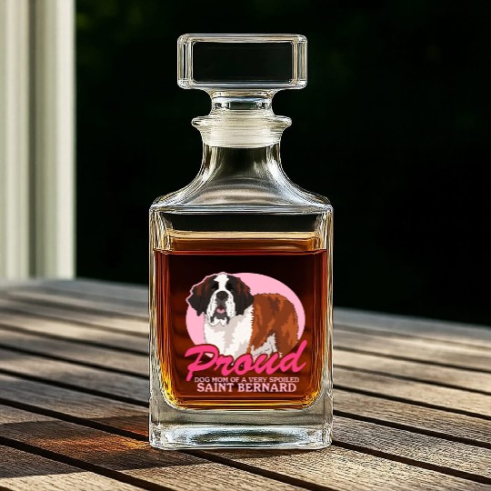 Saint Bernard Dog Mom St. Bernhard Whiskey Decanters