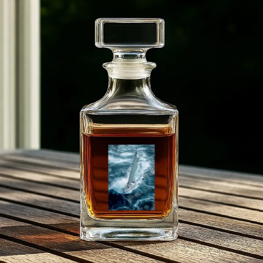 Fearless Voyage in Turbulent Waters Whiskey Decanters